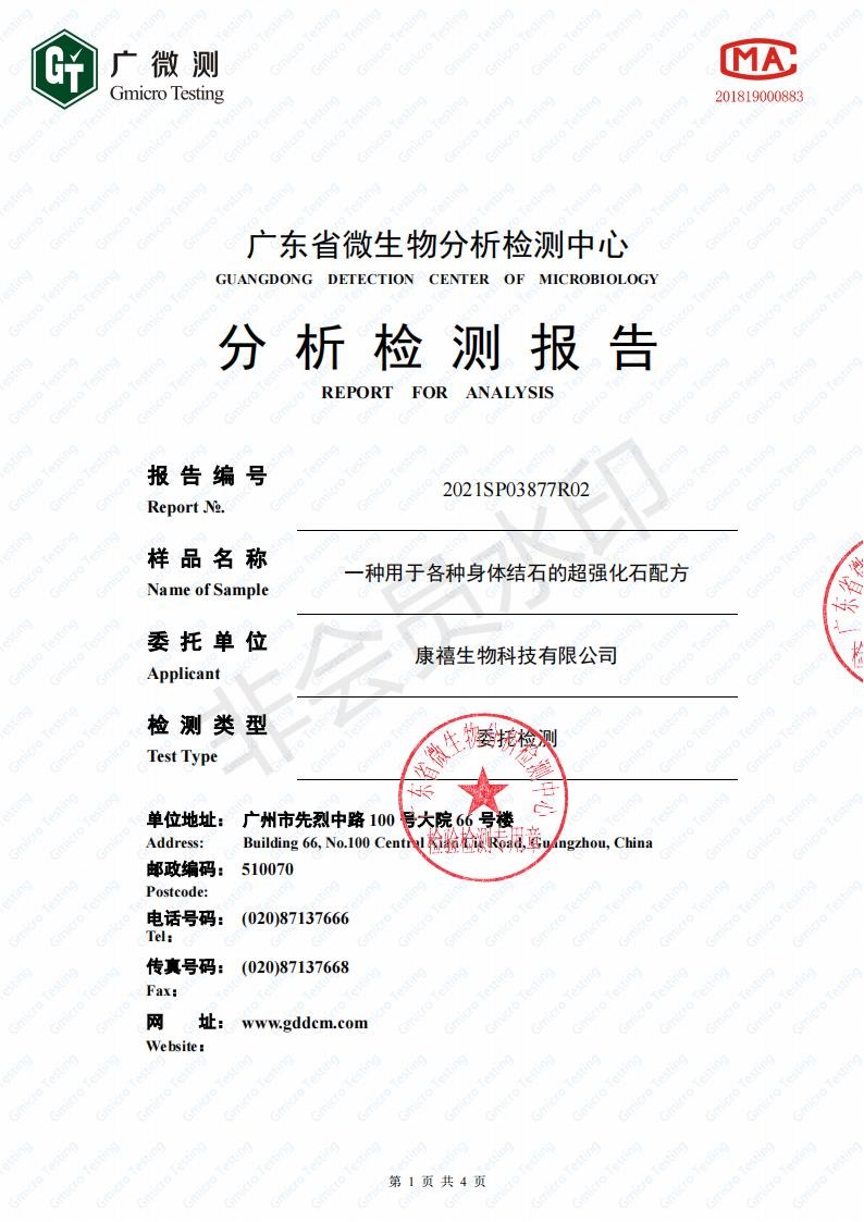 分析检测报告